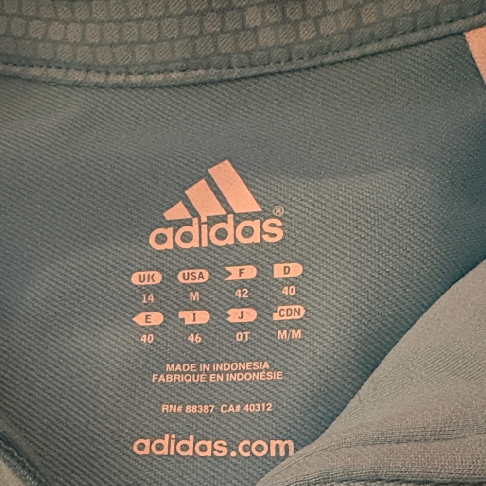 Adidas Black Pants with Aqua Accents - Picture 2 of 2